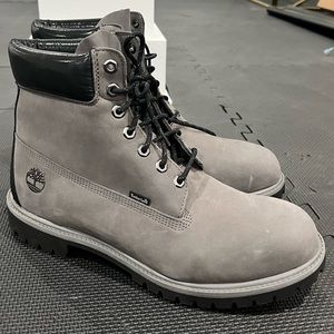 Grey and Black Timberland Boots - NEVER WORN